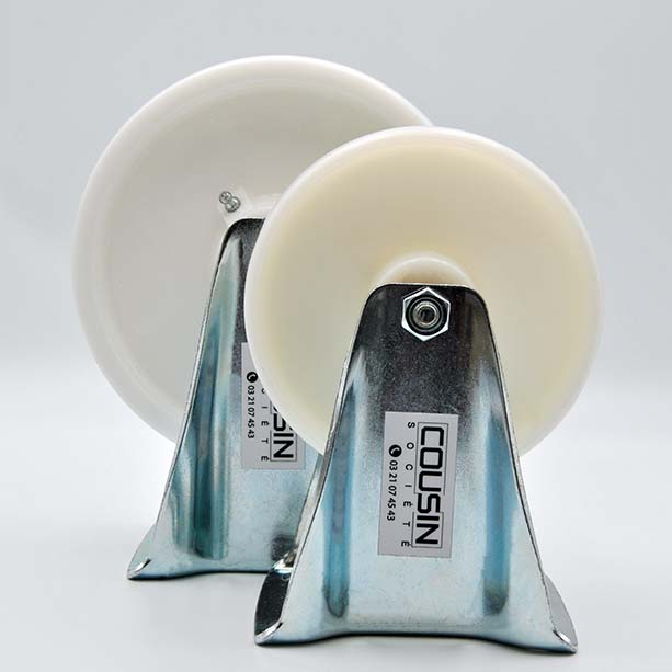 Roulette fixe chape zinguée