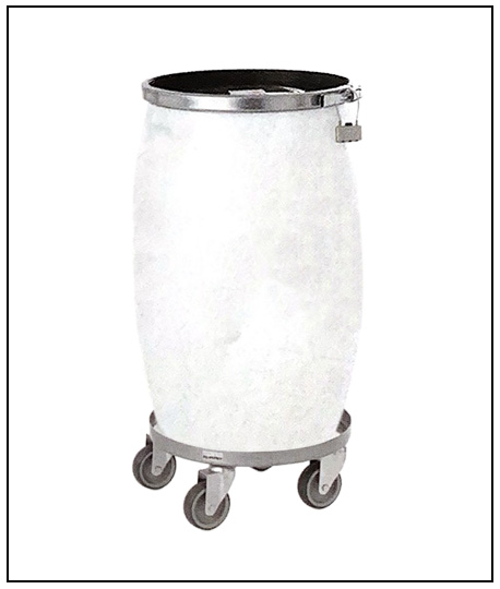 Fût sur socle rouleur